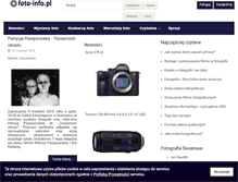 Tablet Screenshot of foto-info.pl